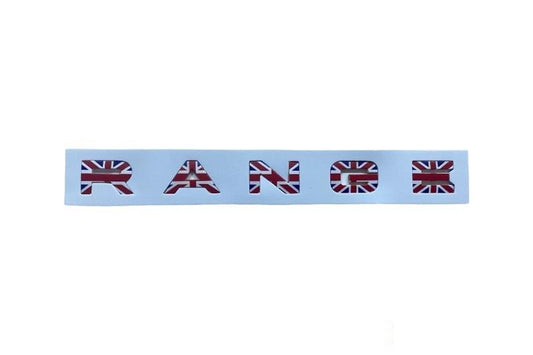 DAB500170MBJ - Bonnet Nameplate (Range)(Brit Flag)