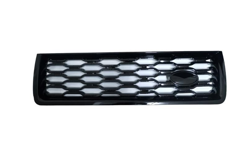 Front Grille (Gloss Black)  with reference OE replacement number FRLD2B. Bodyshell - Doors - Locks - Moldings catalog part. Land Rover fitment: Freelander 2 L359 (2006-2014), models.