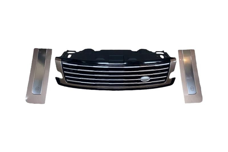 Front & Side Grille Set 022>(Sv) (Black/Bronz) with reference OE replacement number LR178313. Bodyshell - Doors - Locks - Moldings catalog part. Land Rover fitment: Range Rover L460 (2022 >)models.