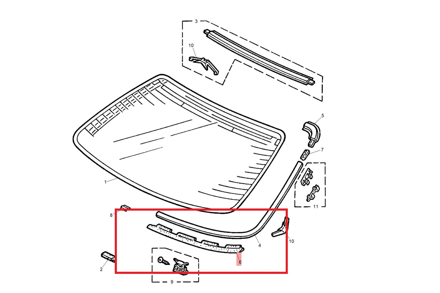 Finisher-backlight lower - LH 600 Genuine MG Rover DCD102300