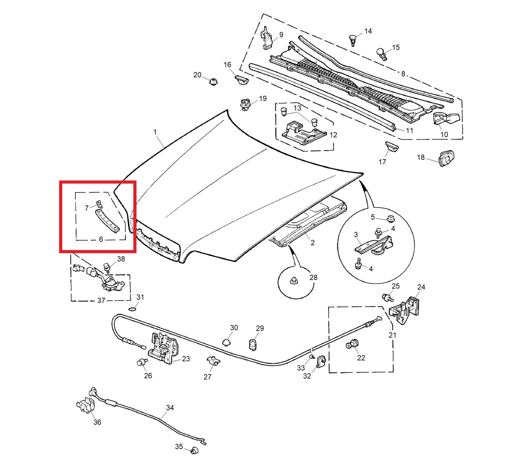 Protector-headlamp - LH 600 Genuine MG Rover XCF100090 XCF100020